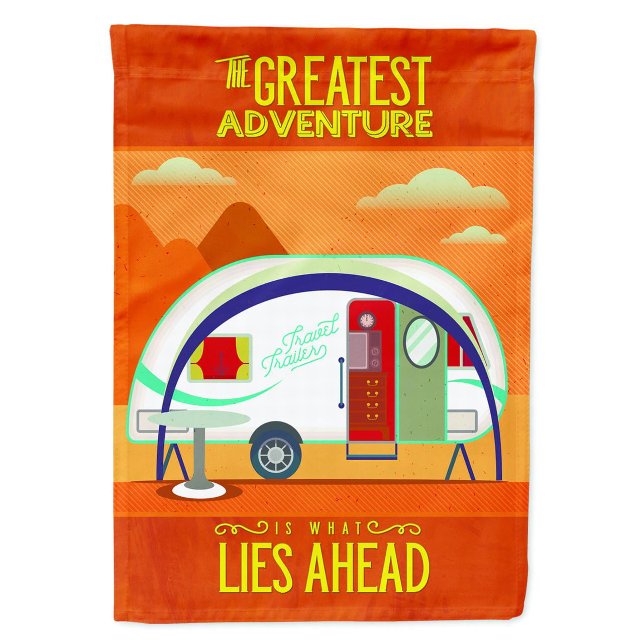 Greatest Adventure New Camper Garden Size Flag