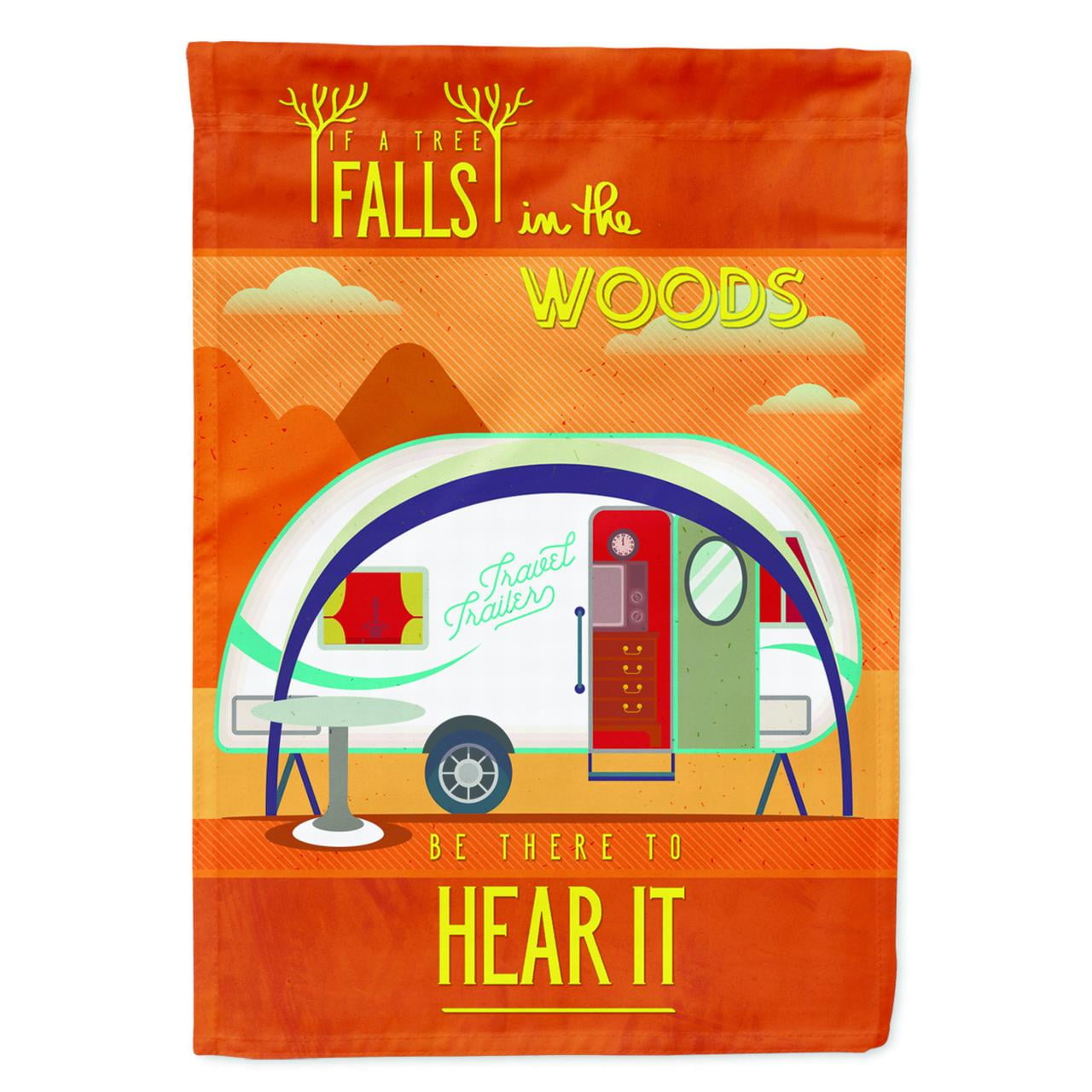Be in the Woods New Camper Garden Size Flag