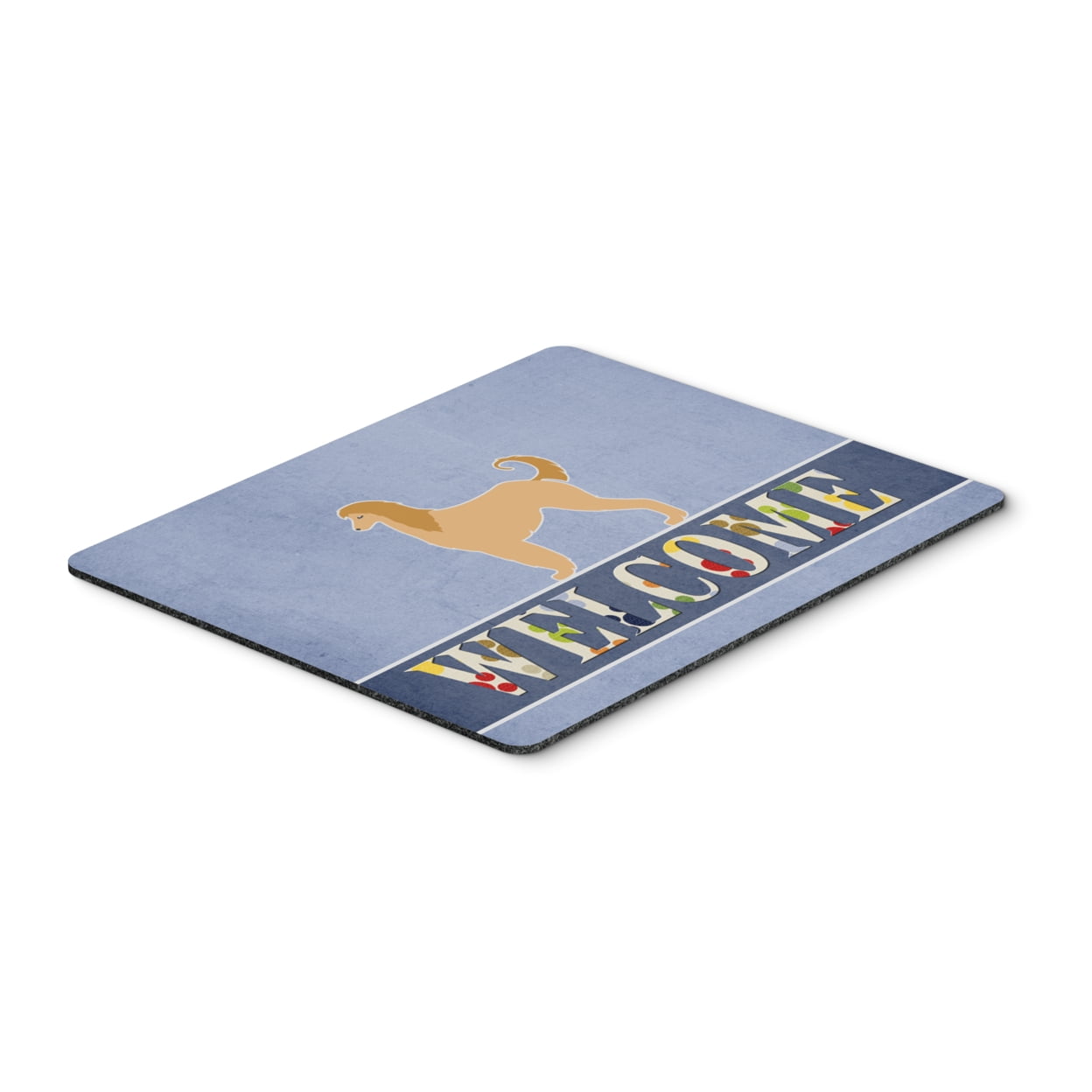 Afghan Hound Welcome Mouse Pad, Hot Pad or Trivet