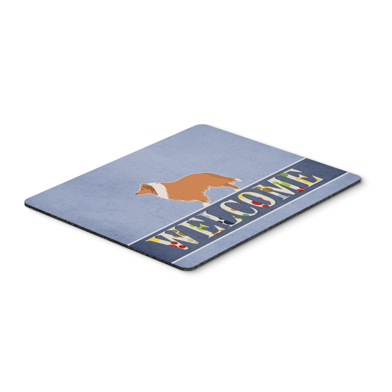 Collie Welcome Mouse Pad, Hot Pad or Trivet