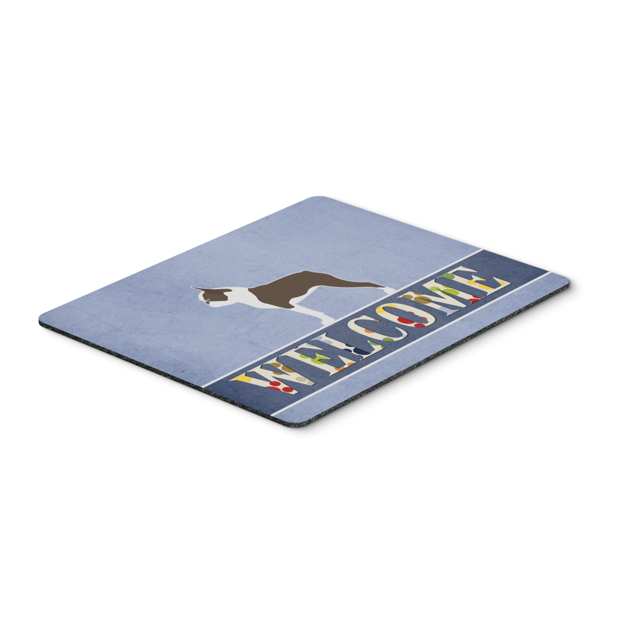 Boston Terrier Welcome Mouse Pad, Hot Pad or Trivet