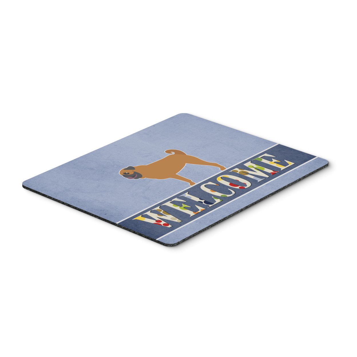 Pug Welcome Mouse Pad, Hot Pad or Trivet