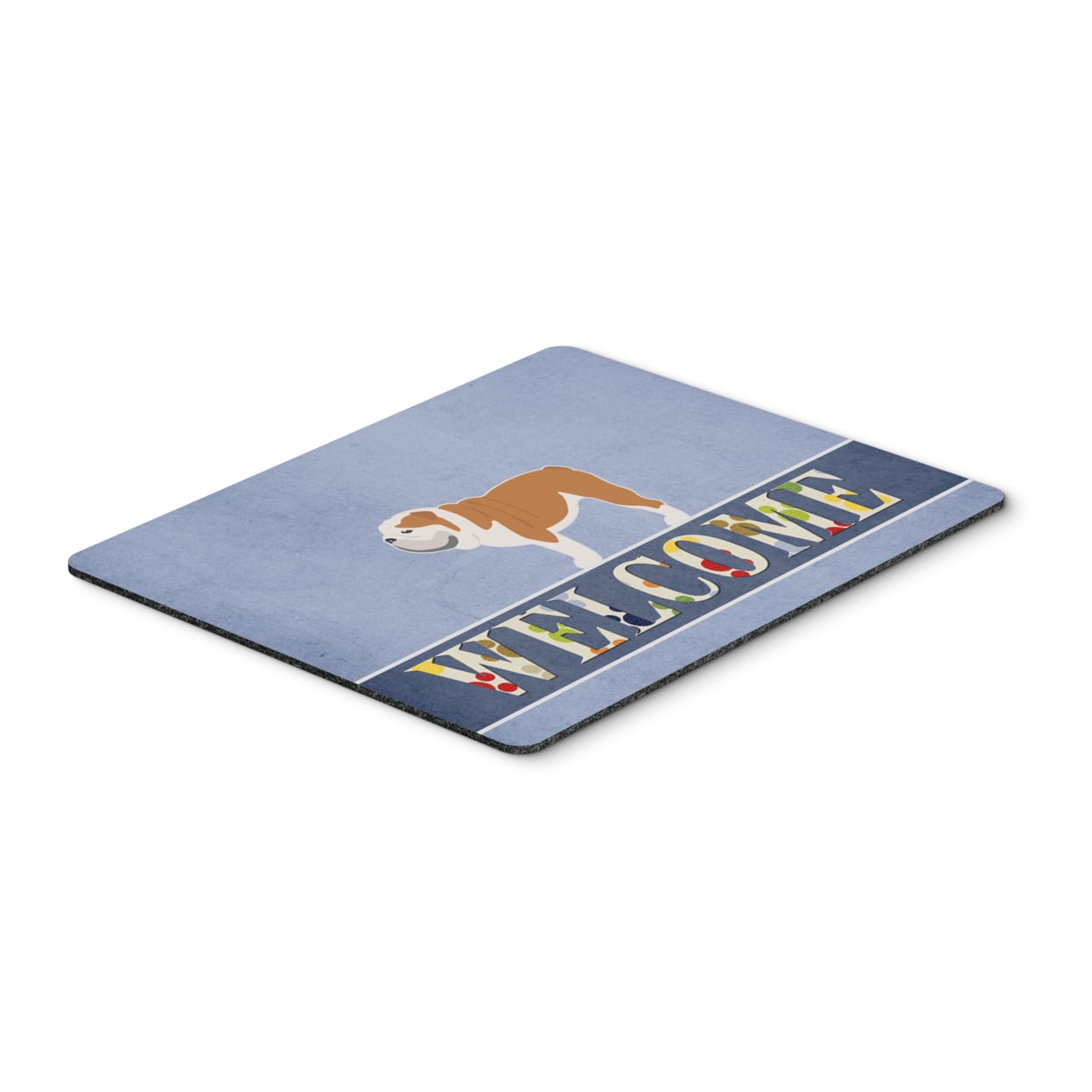 English Bulldog Welcome Mouse Pad, Hot Pad or Trivet