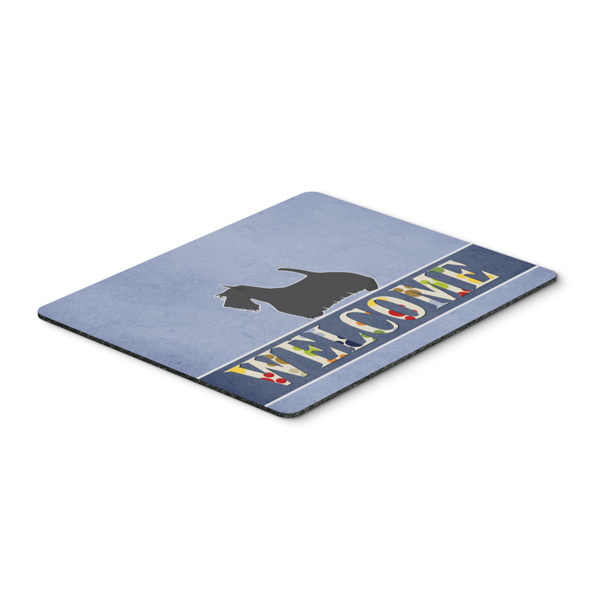 Scottish Terrier Welcome Mouse Pad, Hot Pad or Trivet