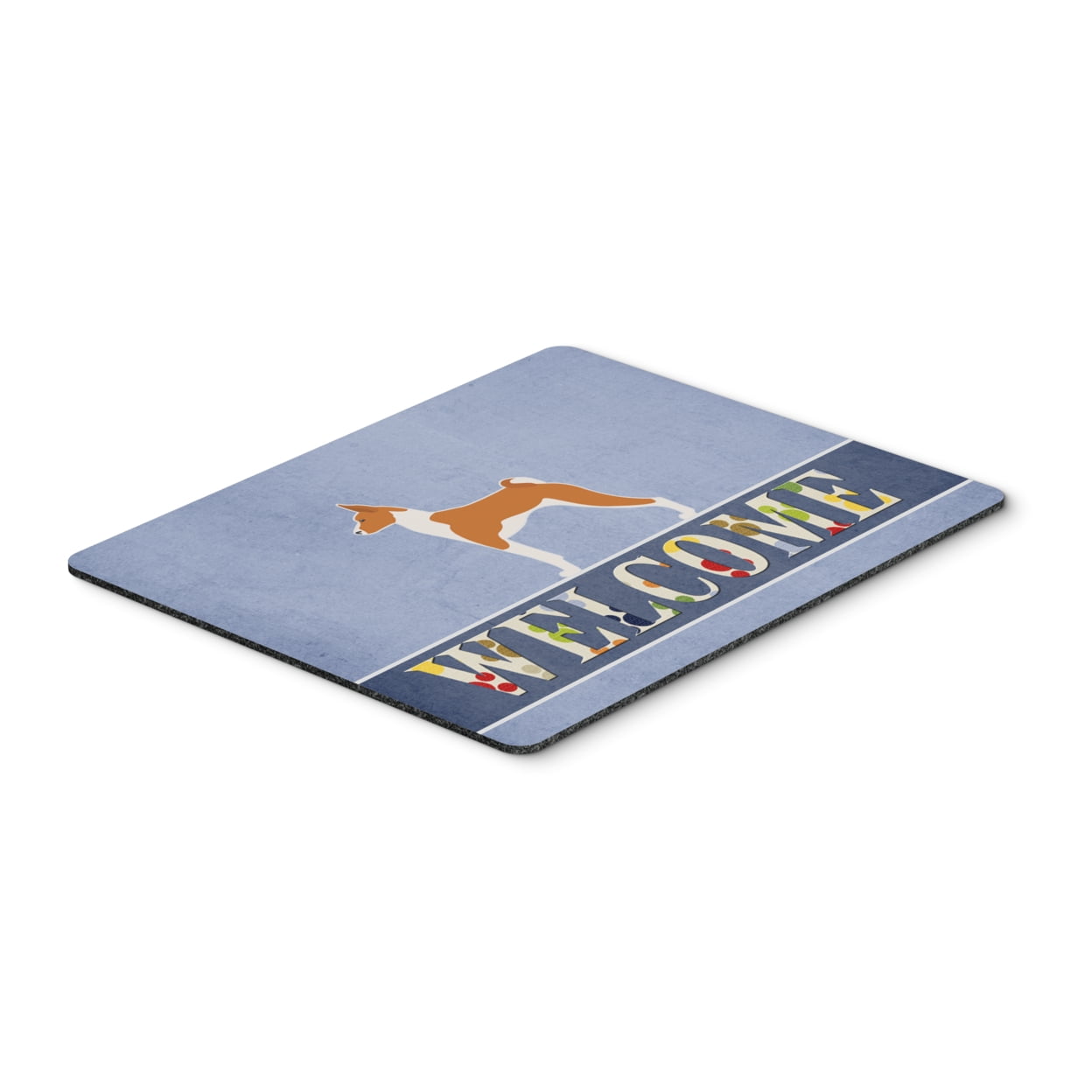 Basenji Welcome Mouse Pad, Hot Pad or Trivet