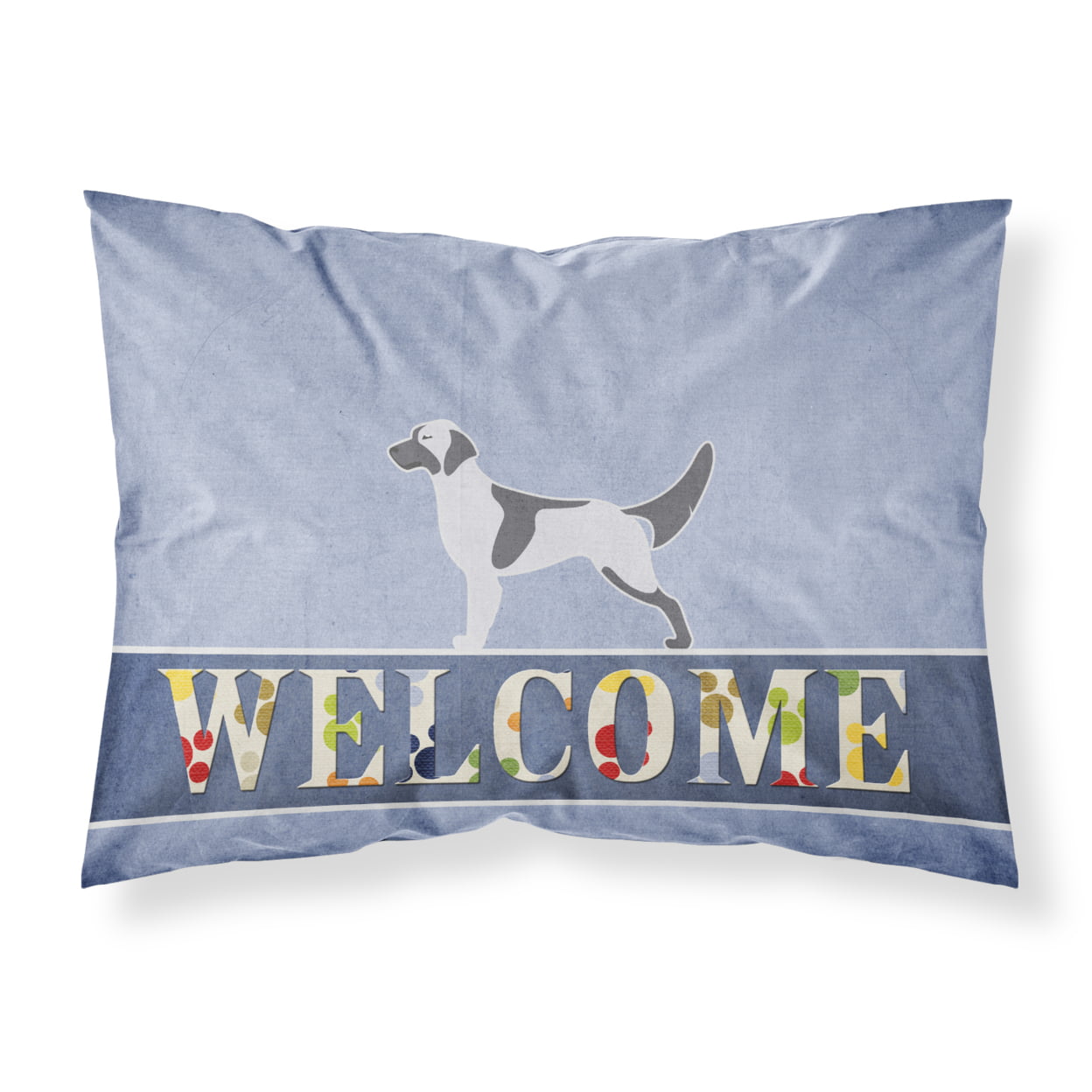 English Setter Welcome Fabric Standard Pillowcase