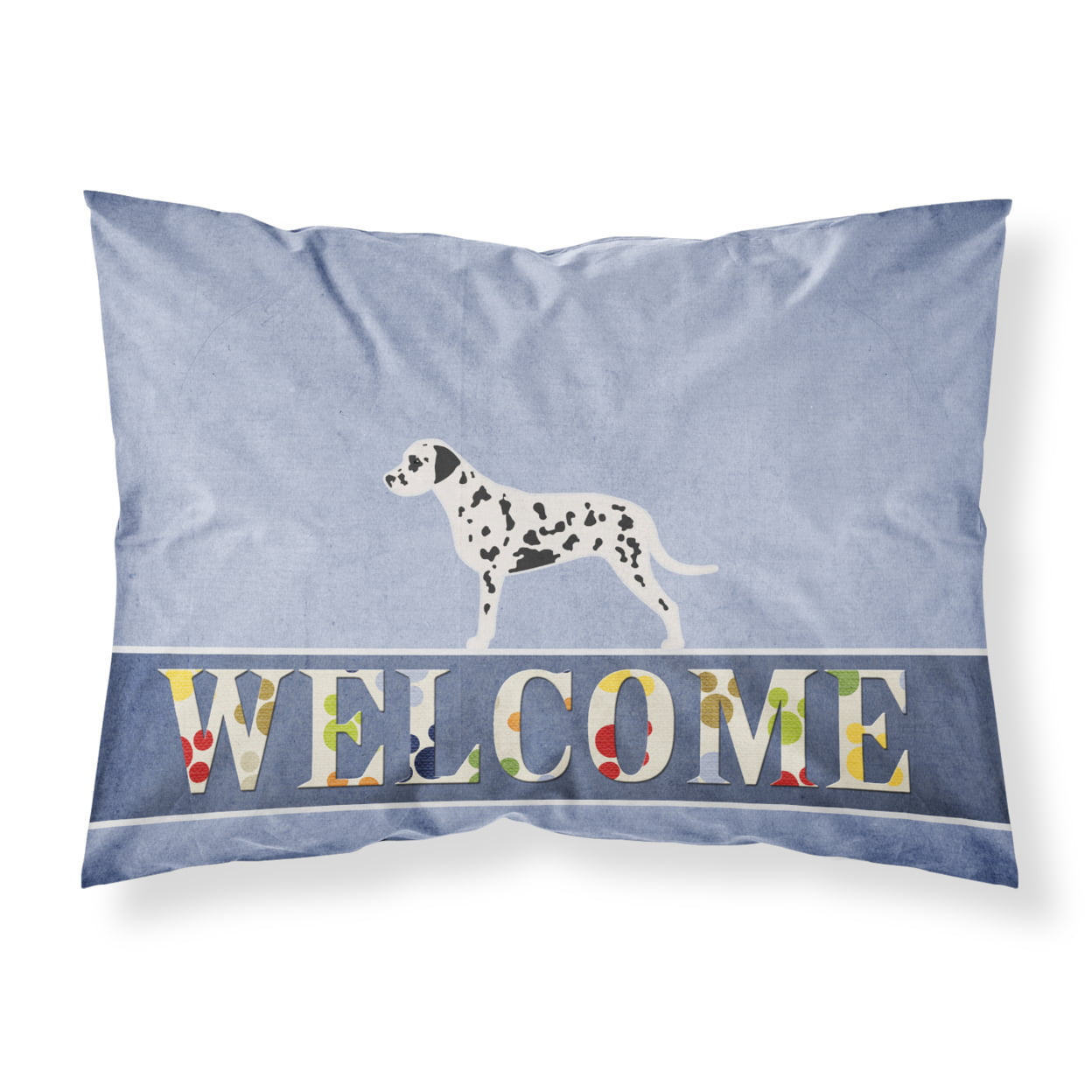 Dalmatian Welcome Fabric Standard Pillowcase