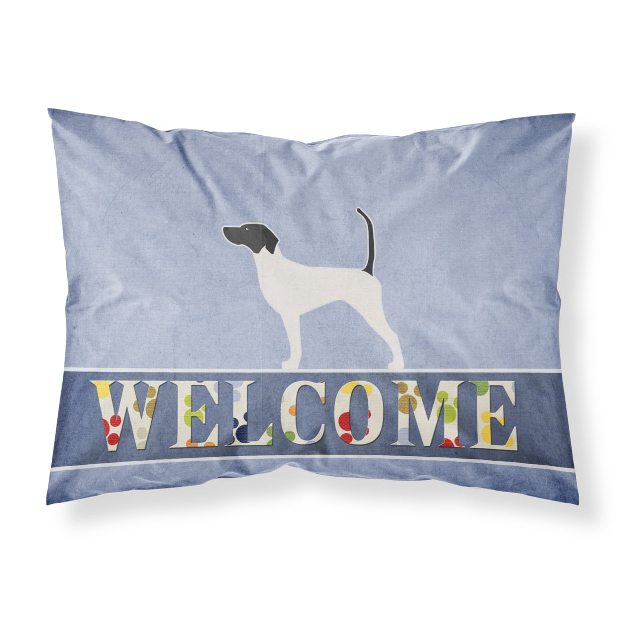 English Pointer Welcome Fabric Standard Pillowcase
