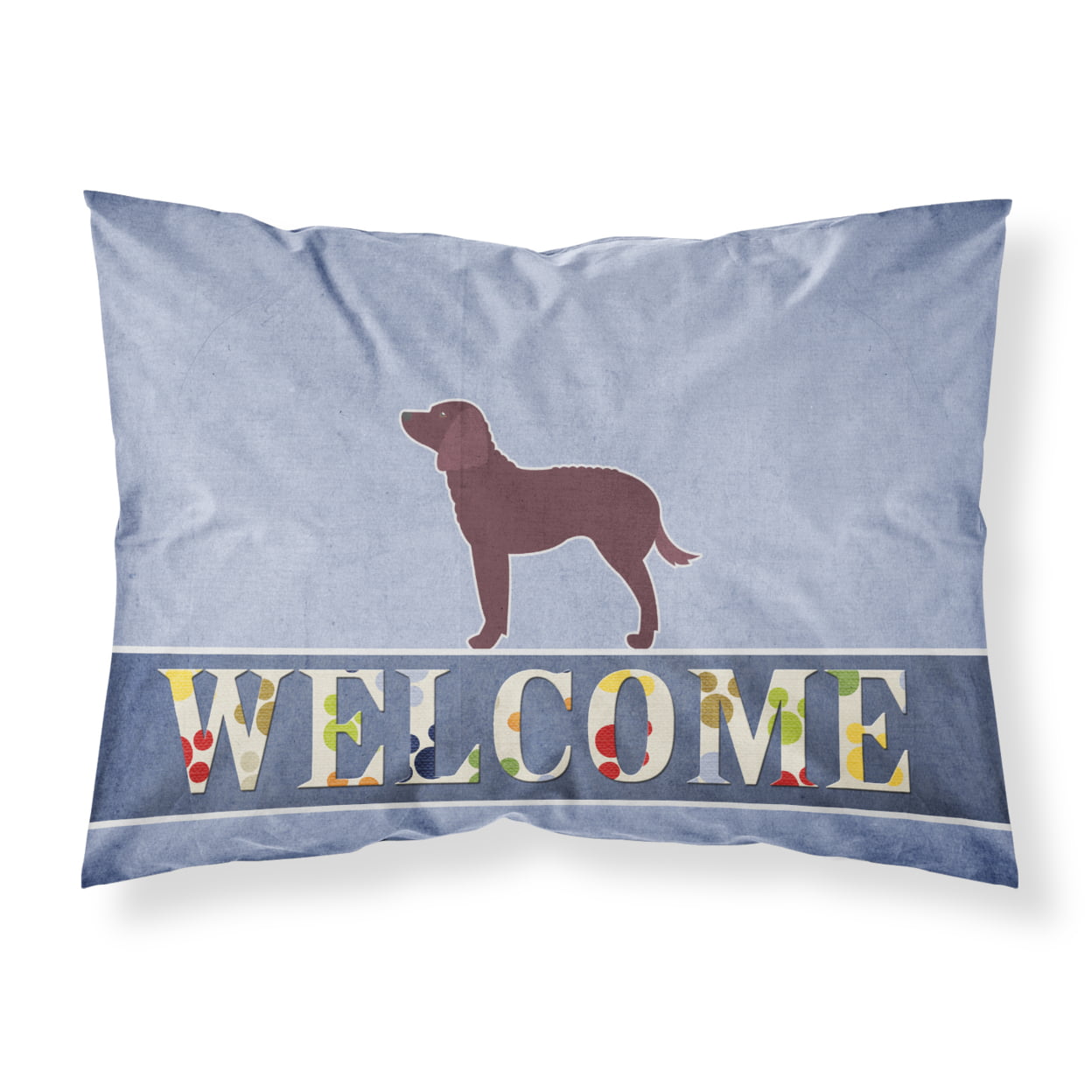 American Water Spaniel Welcome Fabric Standard Pillowcase