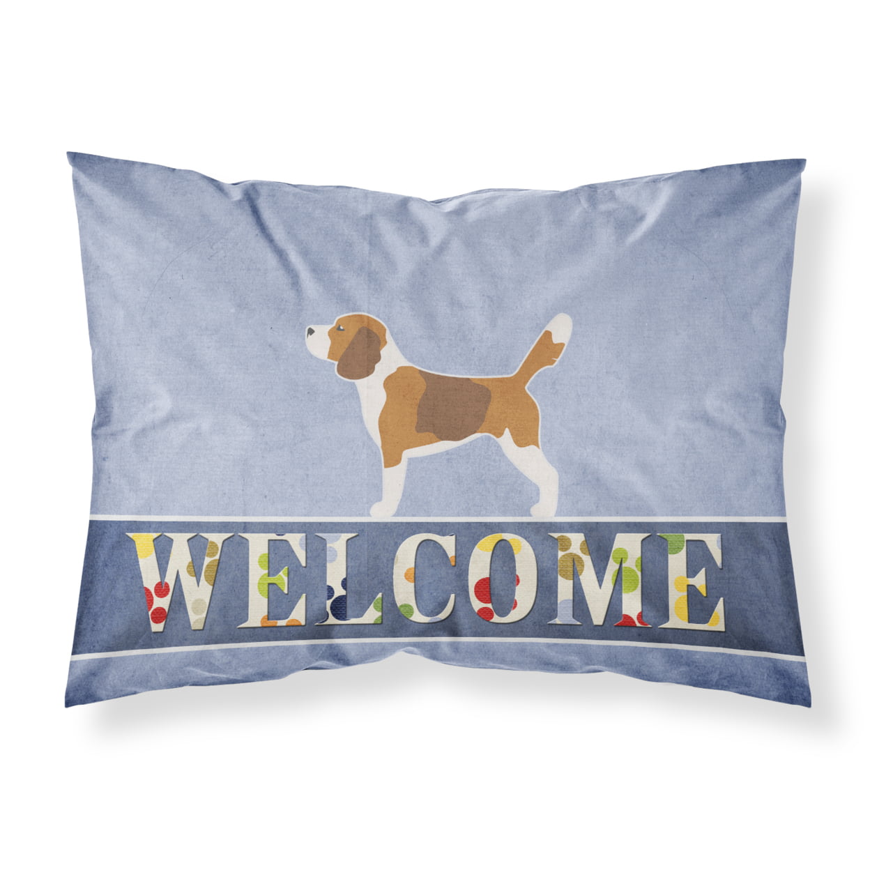 BB5514PILLOWCASE Beagle Welcome Fabric Standard Pillowcase