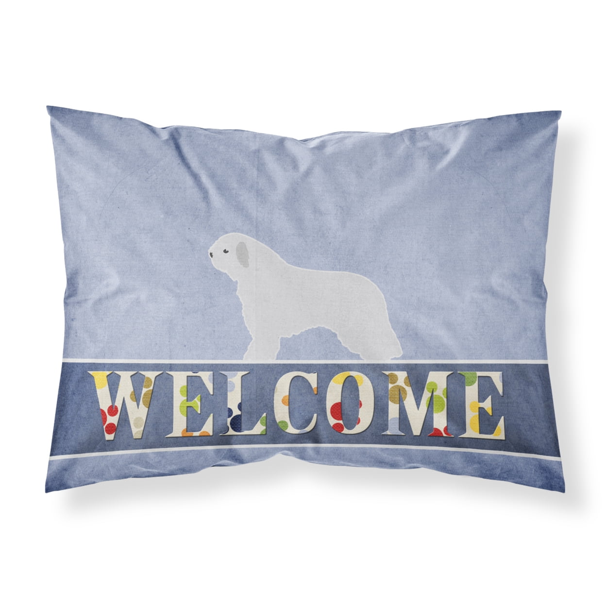 Spanish Water Dog Welcome Fabric Standard Pillowcase