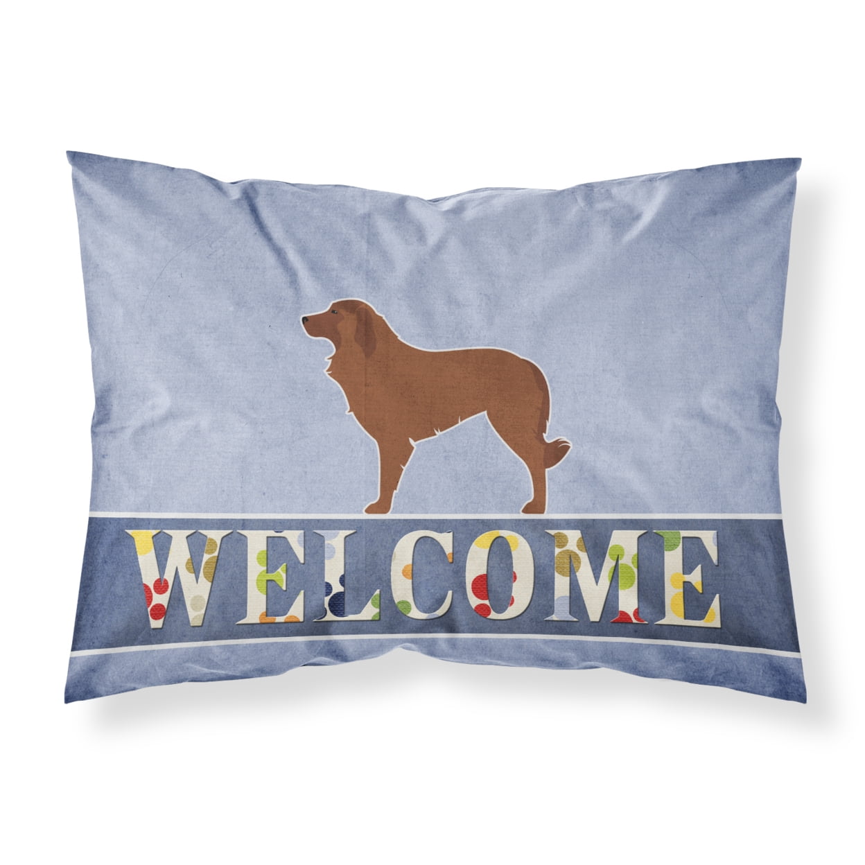 Portuguese Sheepdog Dog Welcome Fabric Standard Pillowcase
