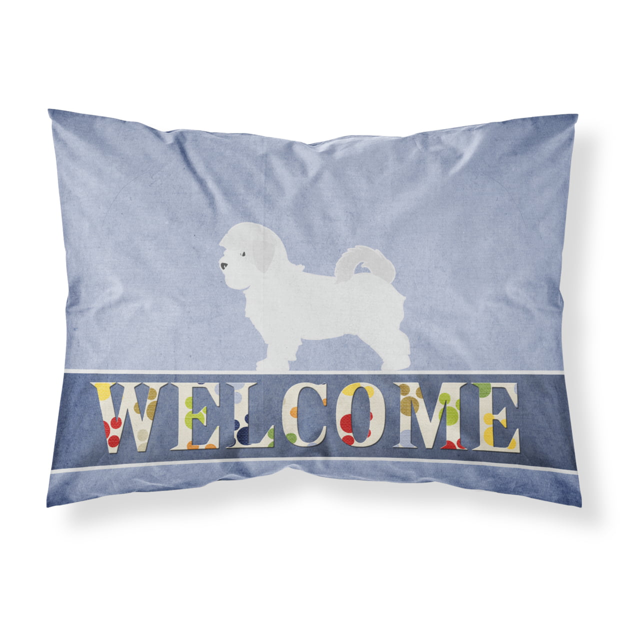 Maltese Welcome Fabric Standard Pillowcase