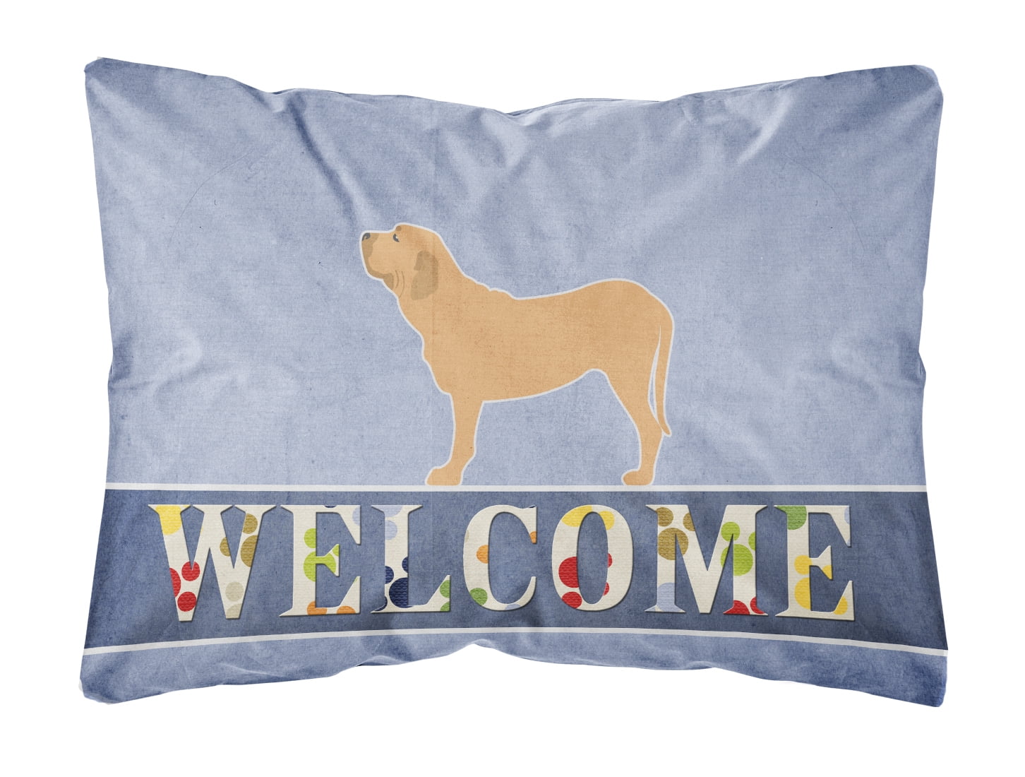 Fila Brasileiro Welcome Canvas Fabric Decorative Pillow