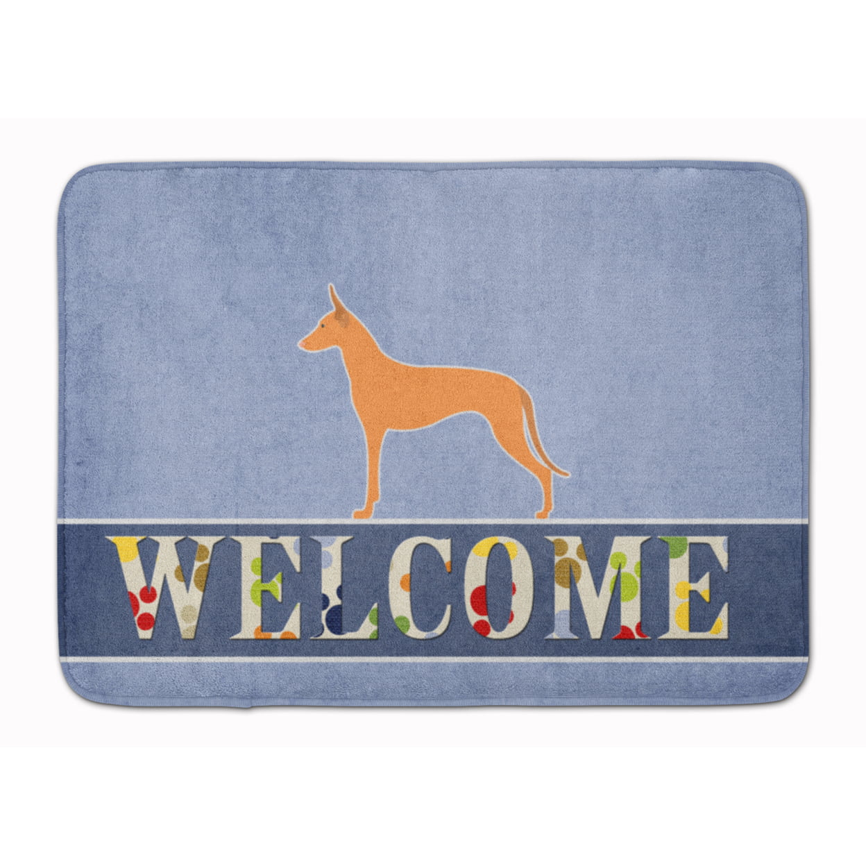 BB5492RUG Pharaoh Hound Welcome Machine Washable Memory Foam Mat