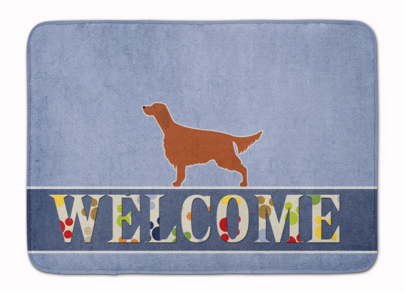 BB5497RUG Irish Setter Welcome Machine Washable Memory Foam Mat