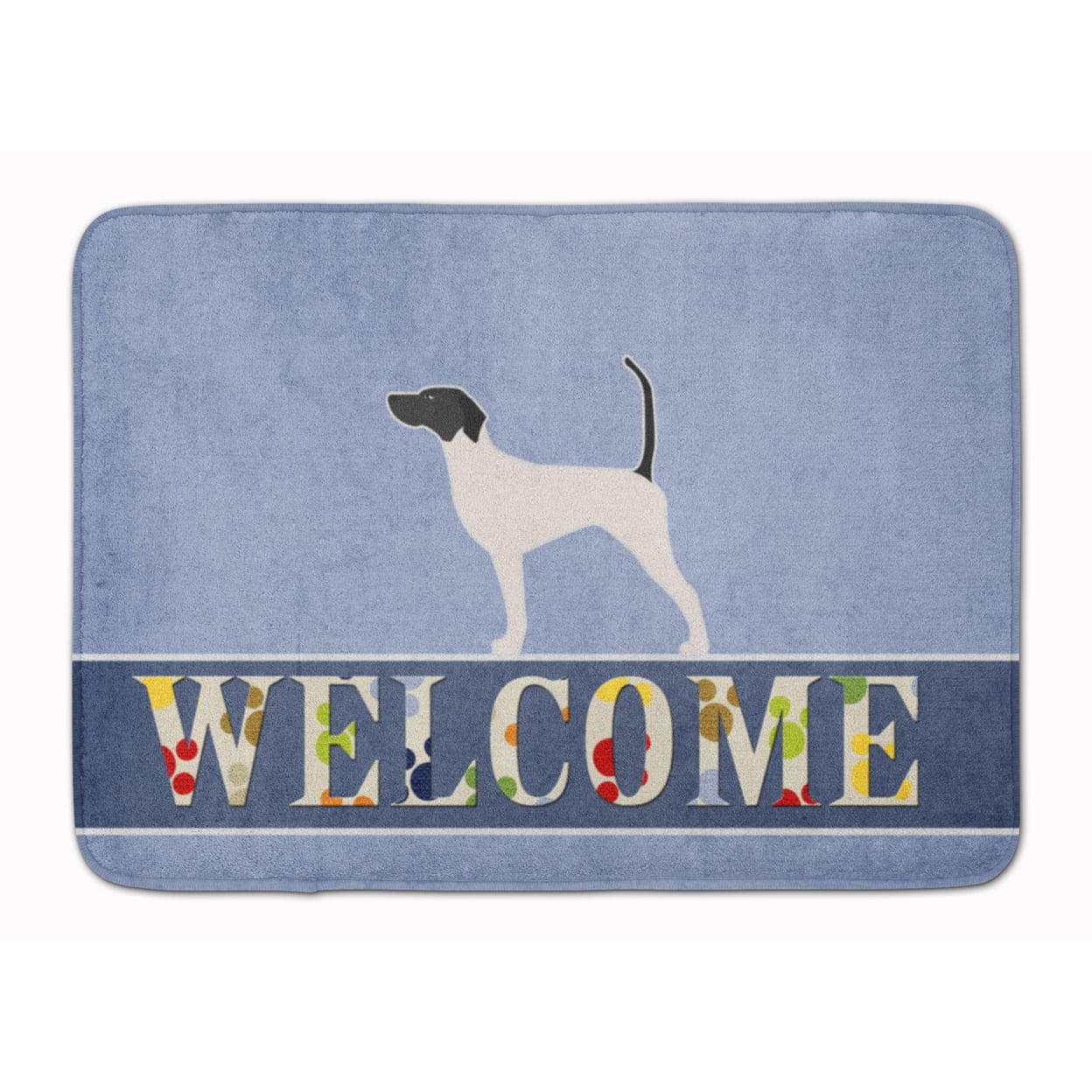 BB5499RUG English Pointer Welcome Machine Washable Memory Foam Mat