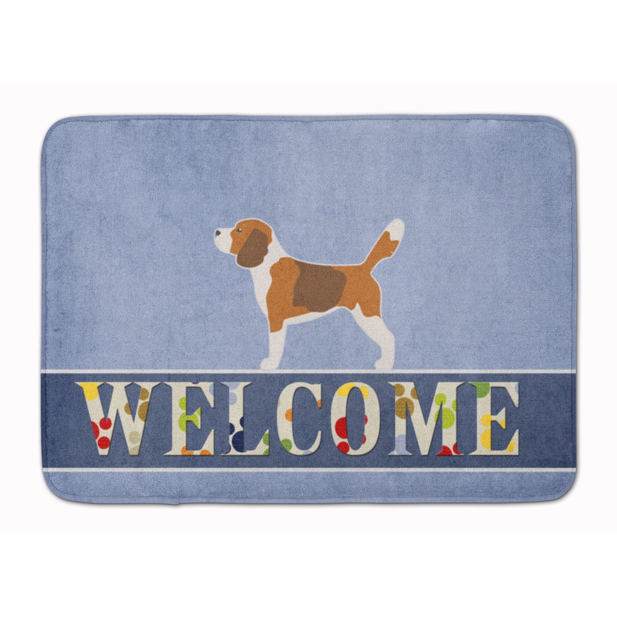 BB5514RUG Beagle Welcome Machine Washable Memory Foam Mat