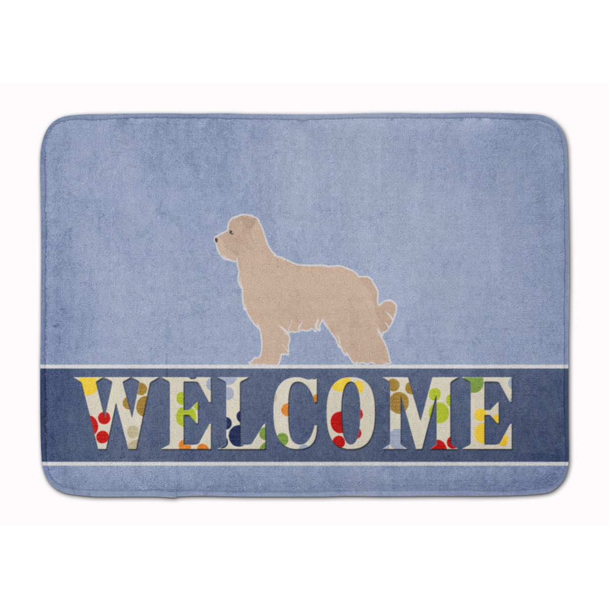 BB5522RUG Pyrenean Shepherd Welcome Machine Washable Memory Foam Mat