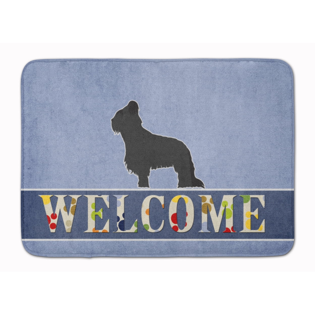 BB5530RUG Briard Welcome Machine Washable Memory Foam Mat