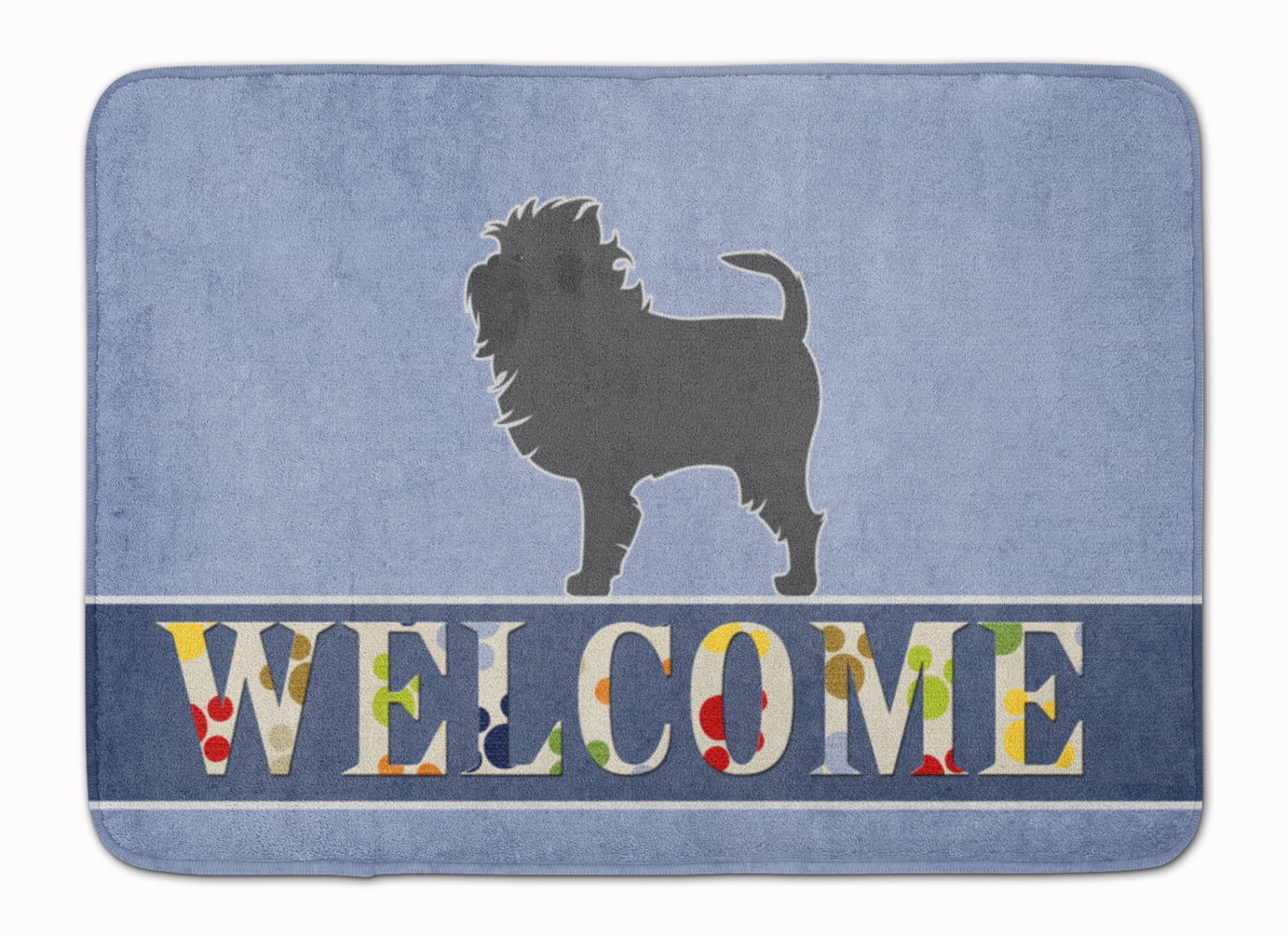 BB5552RUG Affenpinscher Welcome Machine Washable Memory Foam Mat