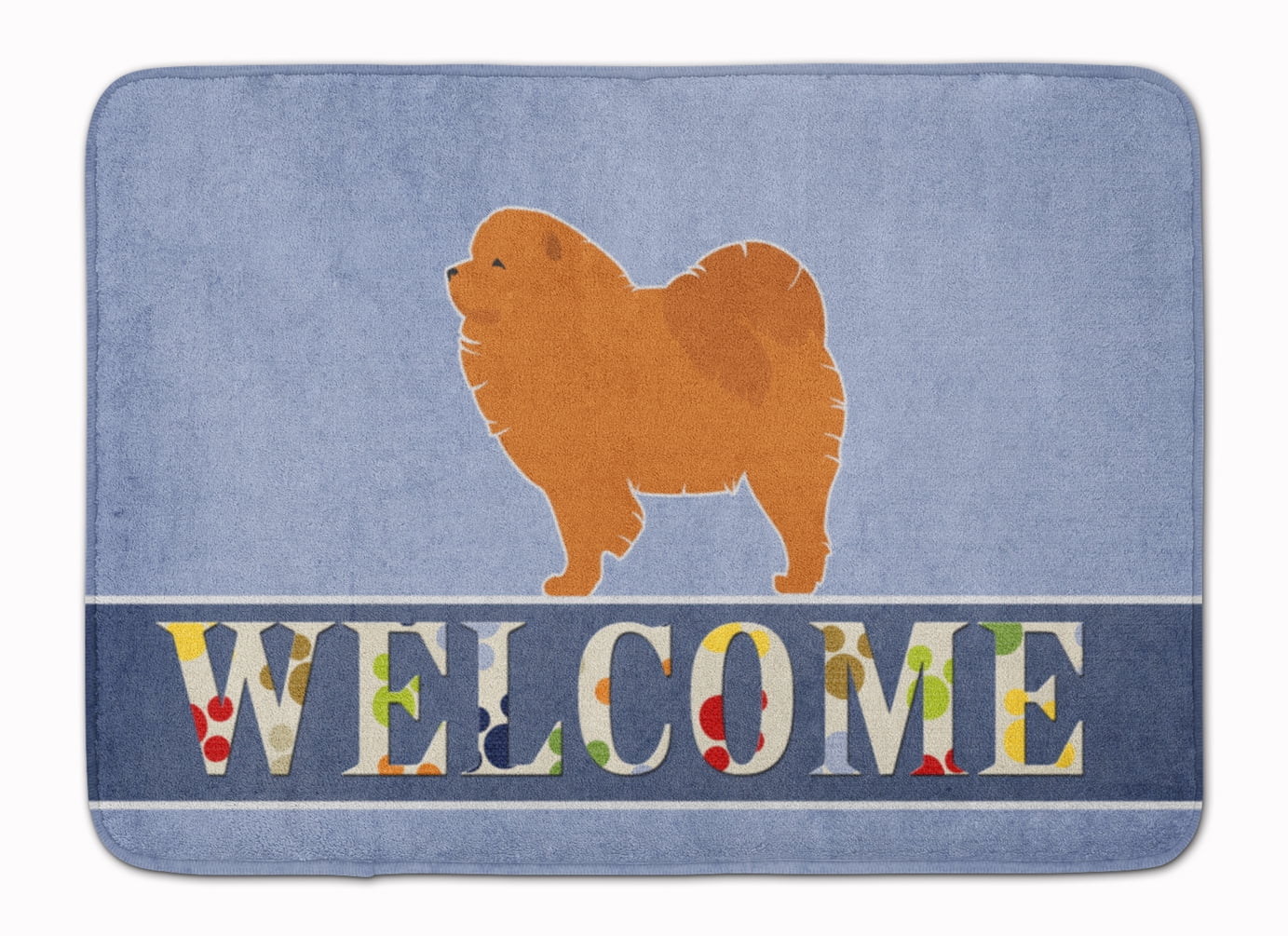 BB5555RUG Chow Chow Welcome Machine Washable Memory Foam Mat