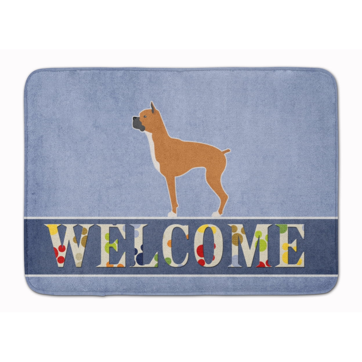 BB5557RUG Boxer Welcome Machine Washable Memory Foam Mat