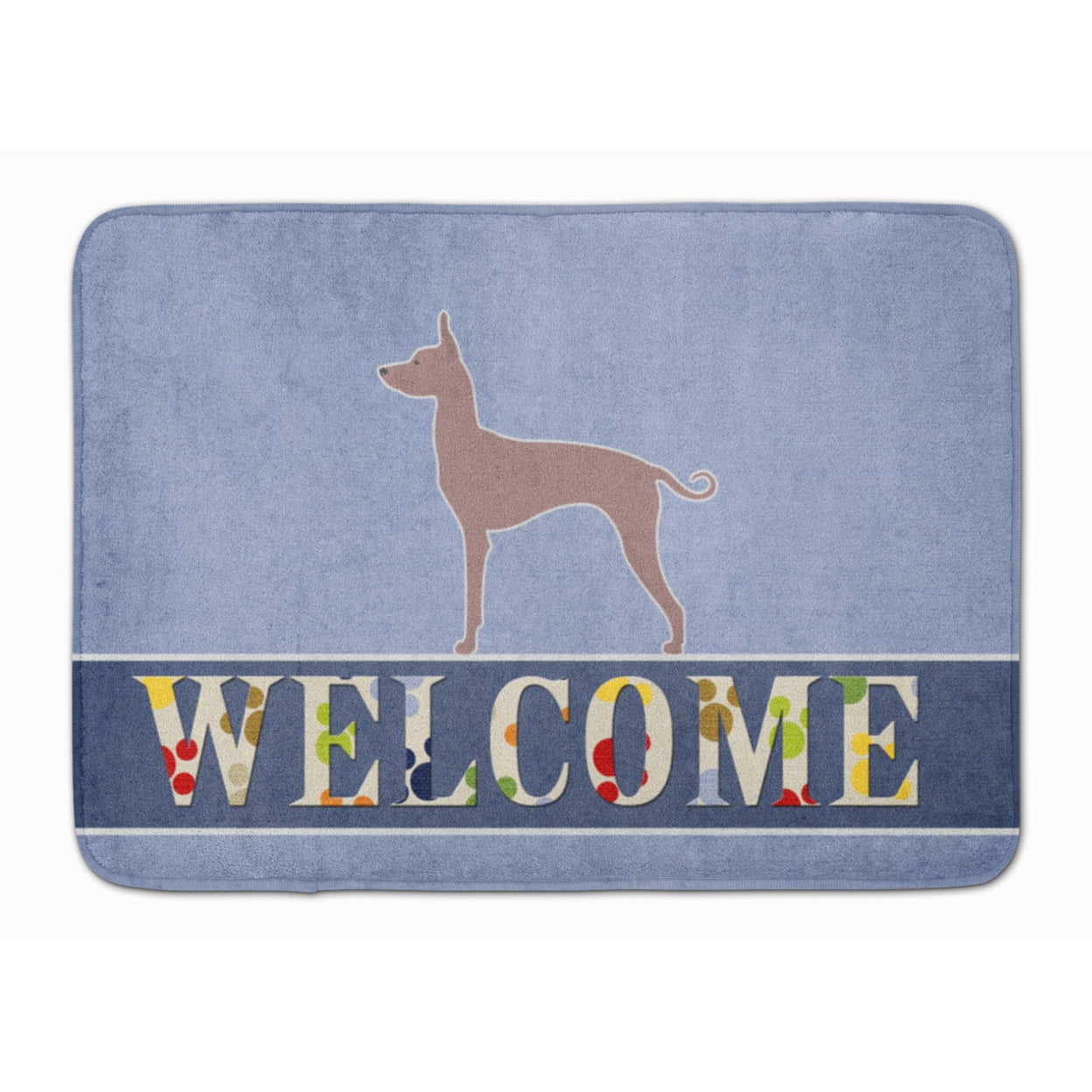 BB5571RUG Dogo Argentino Welcome Machine Washable Memory Foam Mat