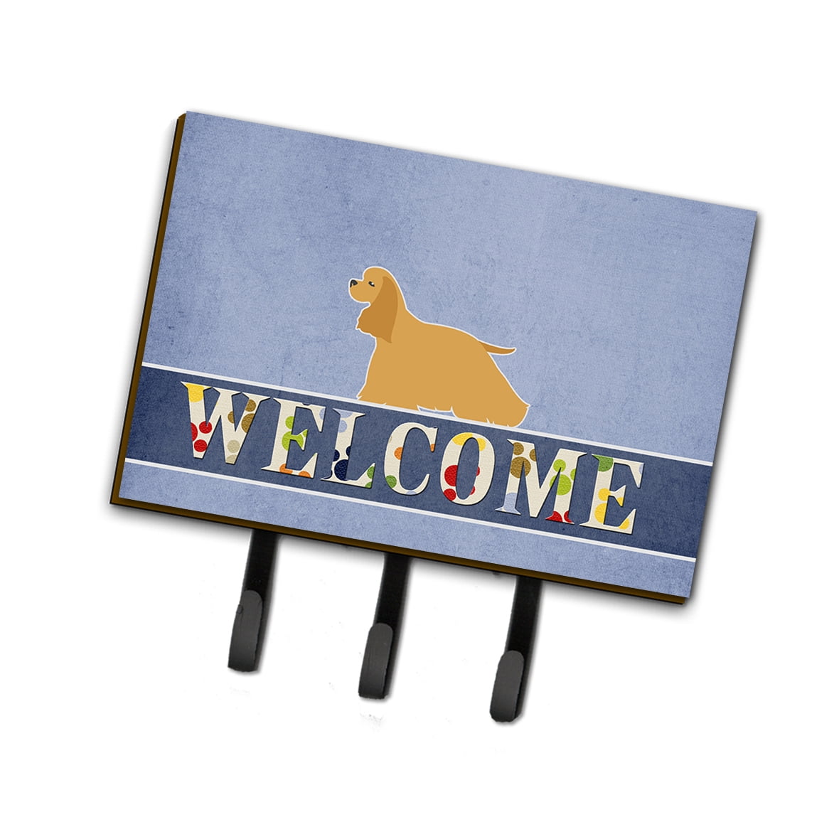 BB5490TH68 Cocker Spaniel Welcome Leash or Key Holder