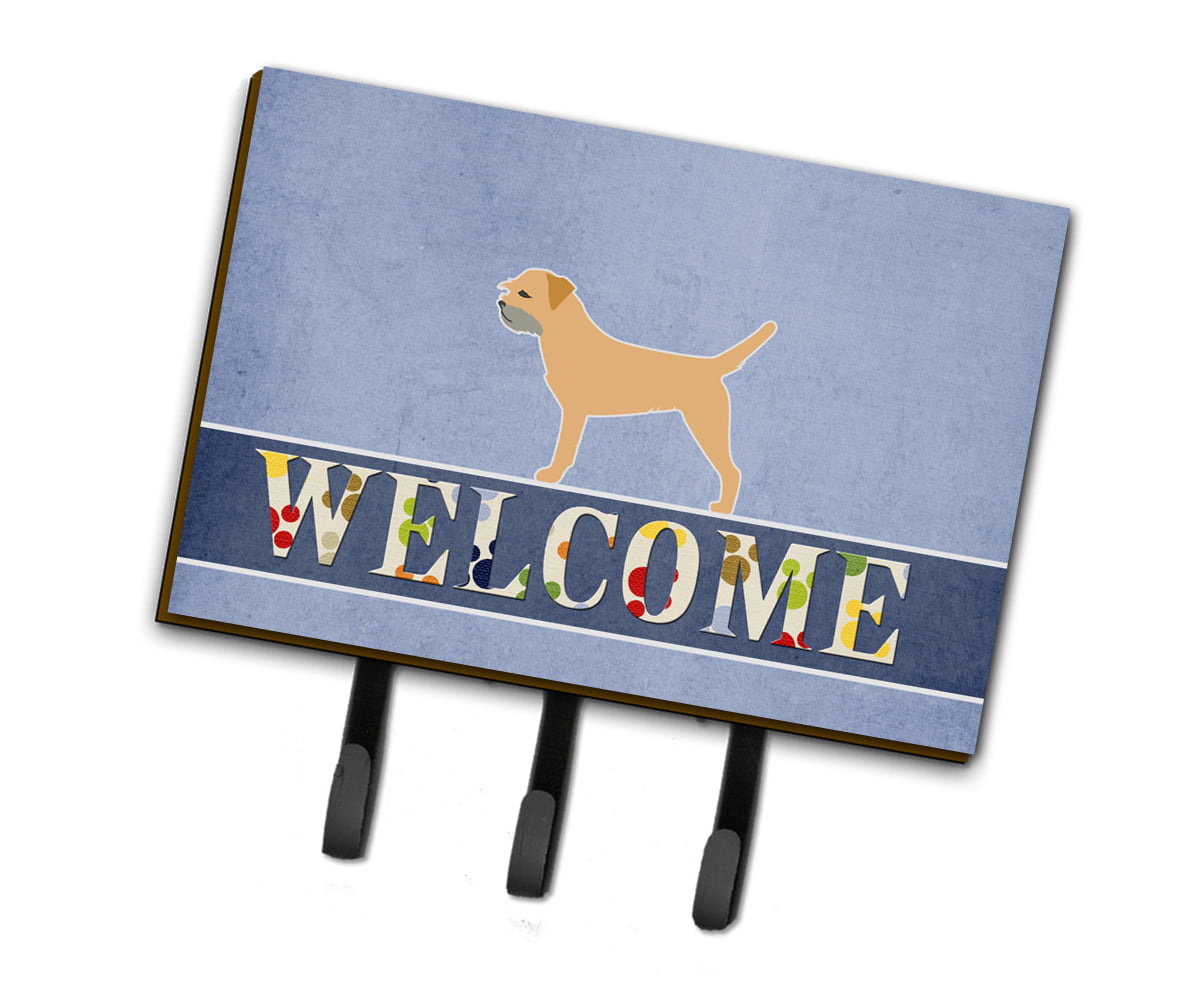 BB5493TH68 Border Terrier Welcome Leash or Key Holder