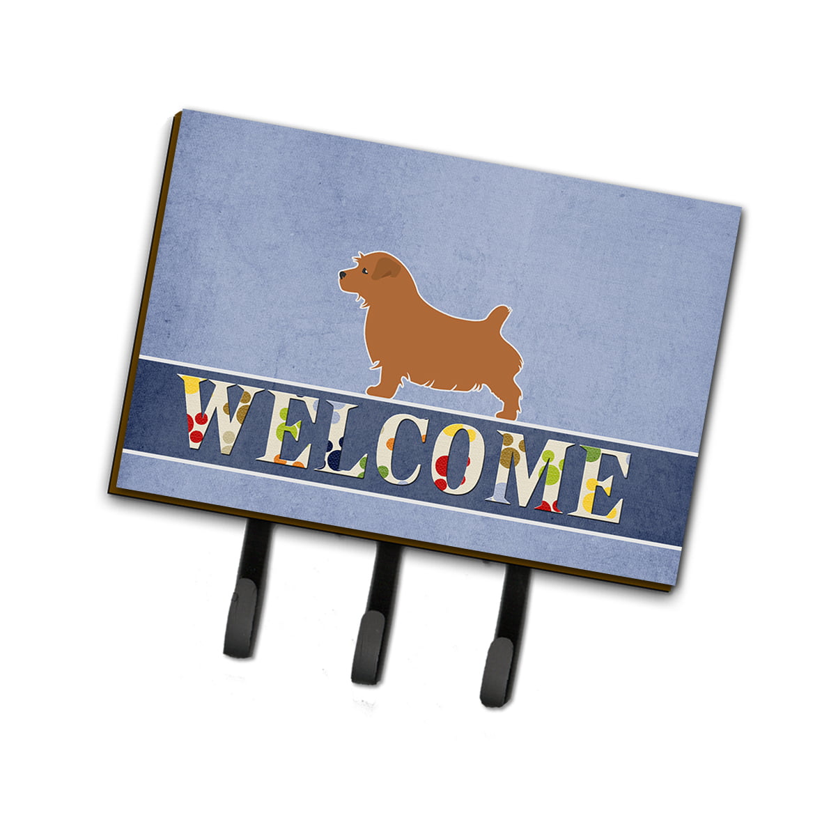 BB5513TH68 Norfolk Terrier Welcome Leash or Key Holder