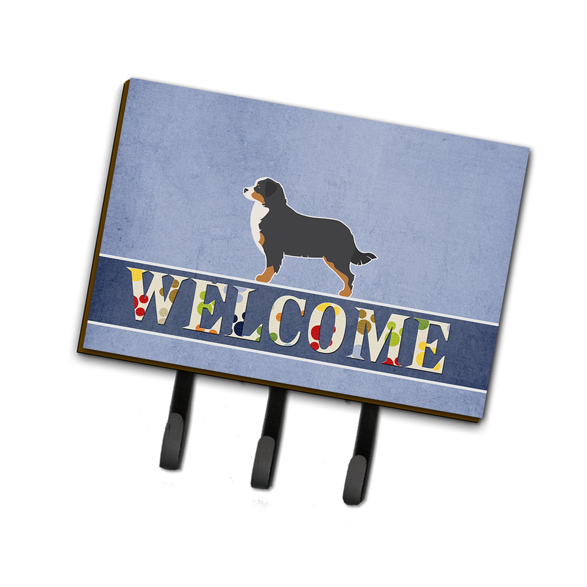 BB5523TH68 Bernese Mountain Dog Welcome Leash or Key Holder