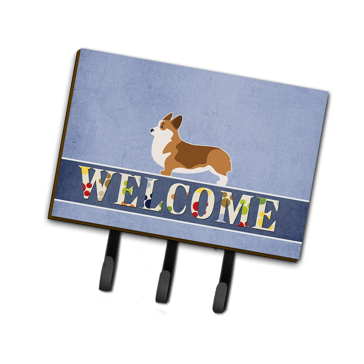 BB5524TH68 Corgi Welcome Leash or Key Holder