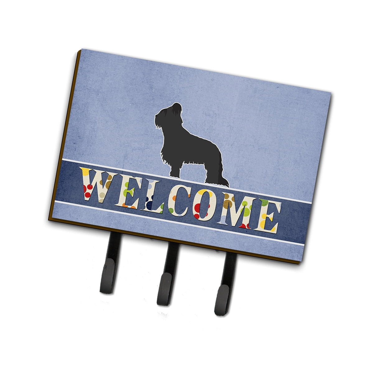 BB5530TH68 Briard Welcome Leash or Key Holder