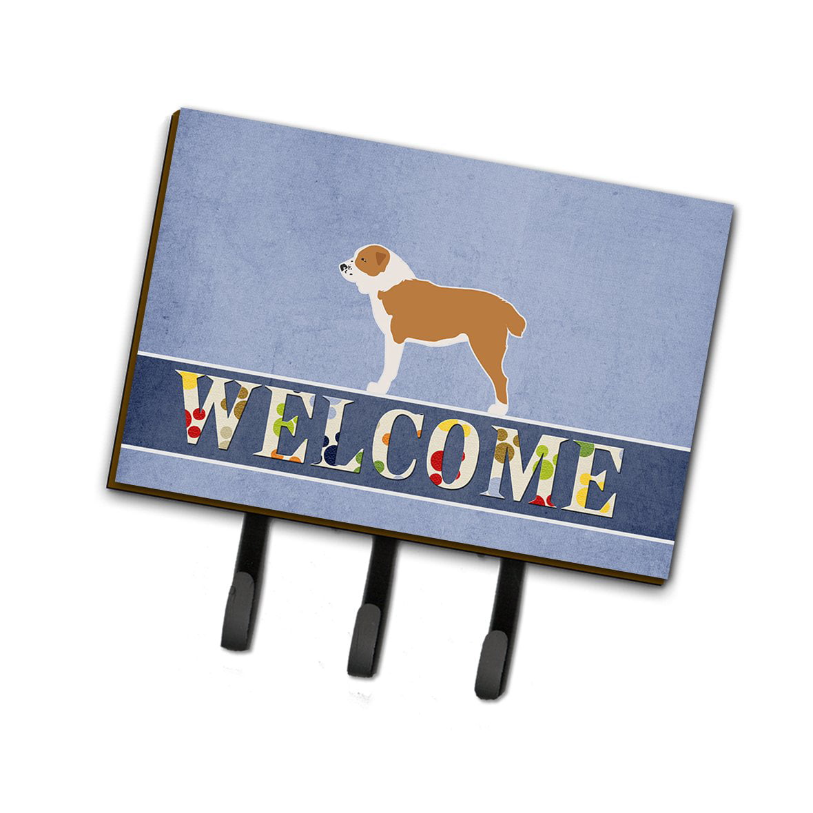 BB5532TH68 Central Asian Shepherd Dog Welcome Leash or Key Holder