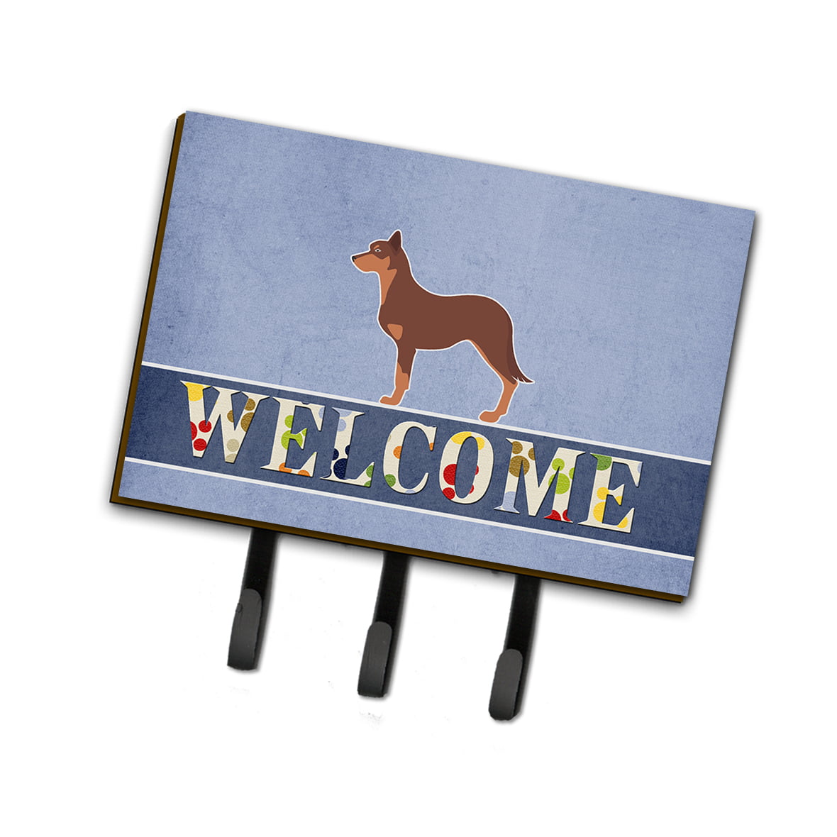 Australian Kelpie Dog Welcome Leash or Key Holder