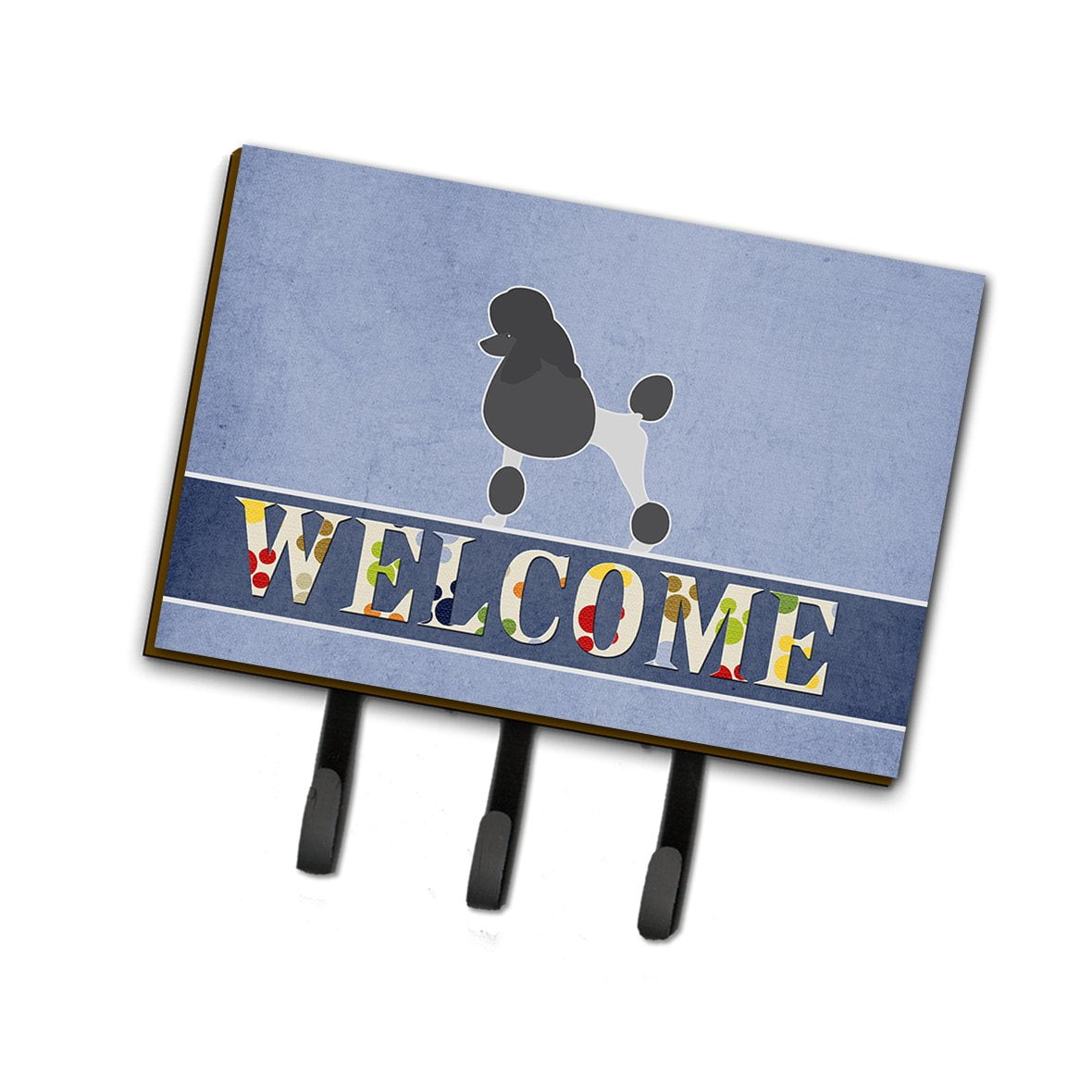 BB5543TH68 Poodle Welcome Leash or Key Holder