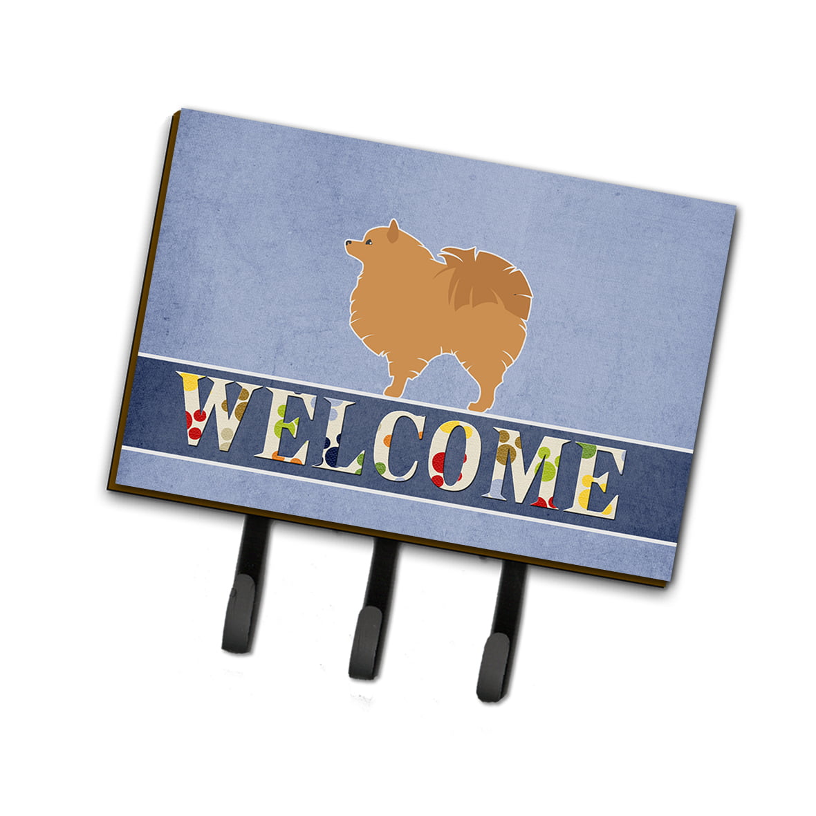 BB5546TH68 Pomeranian Welcome Leash or Key Holder