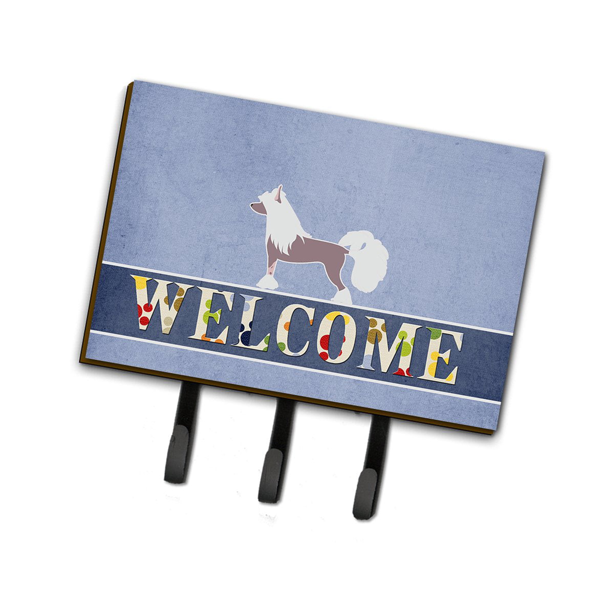 BB5547TH68 Chinese Crested Welcome Leash or Key Holder