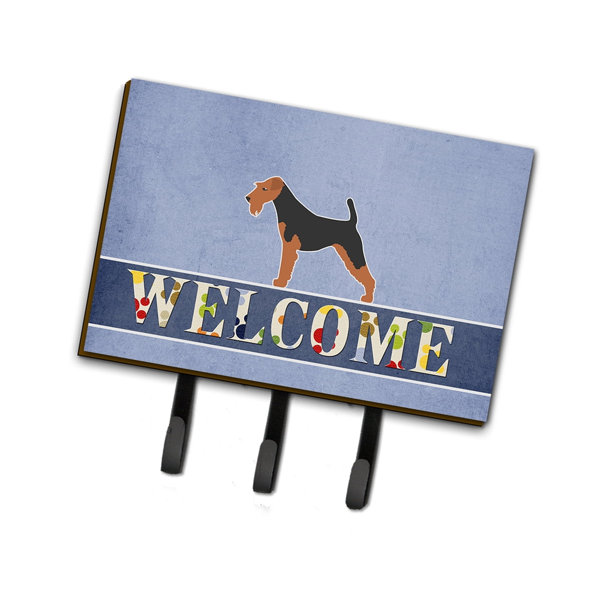 BB5561TH68 Airedale Terrier Welcome Leash or Key Holder