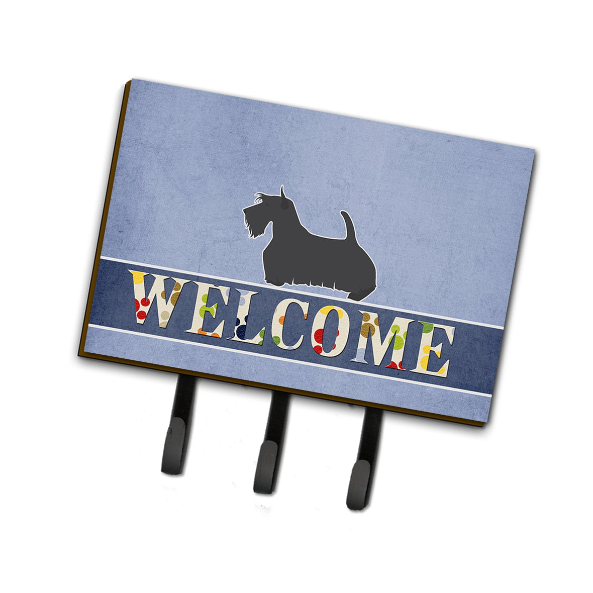 BB5573TH68 Scottish Terrier Welcome Leash or Key Holder
