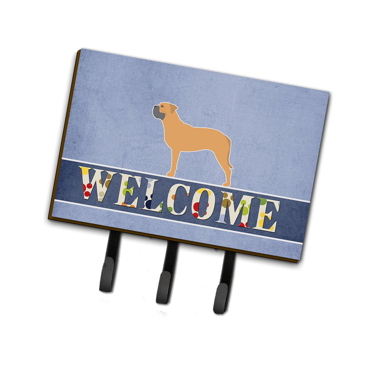 BB5575TH68 Bullmastiff Welcome Leash or Key Holder