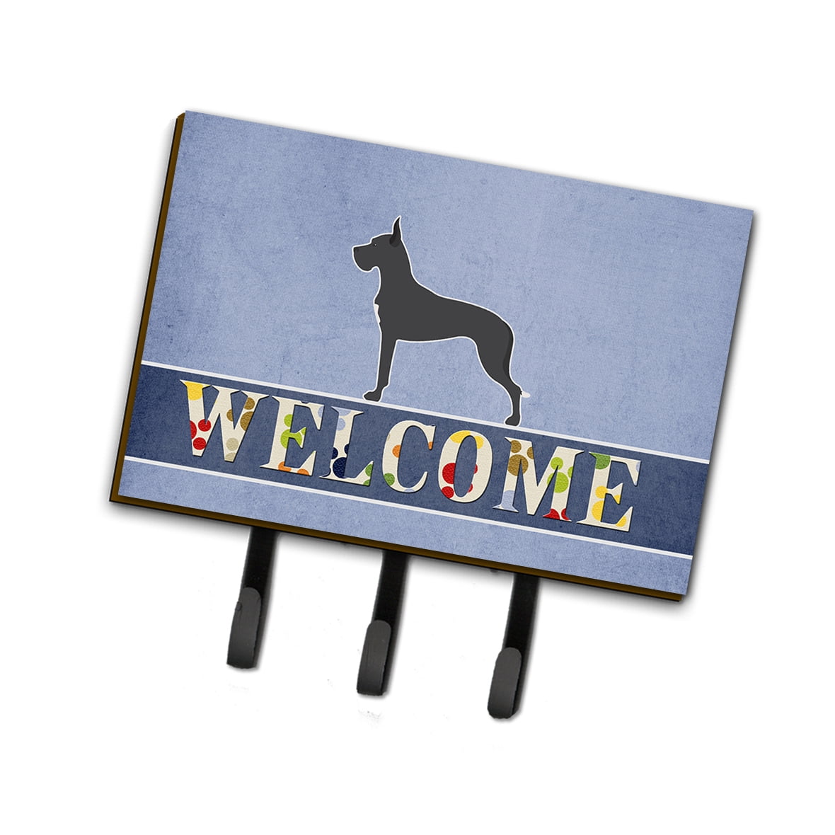 BB5579TH68 Great Dane Welcome Leash or Key Holder