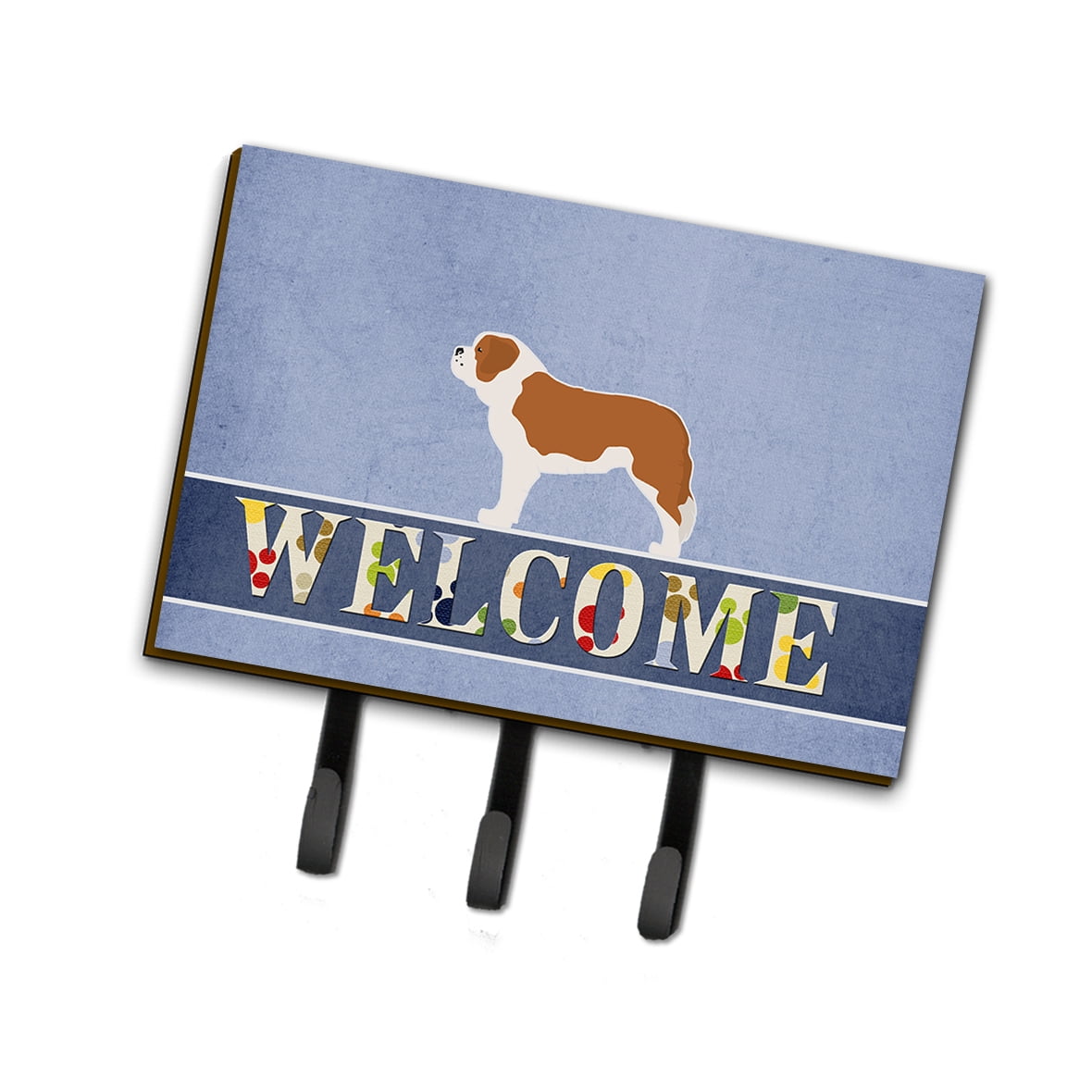 BB5580TH68 Saint Bernard Welcome Leash or Key Holder