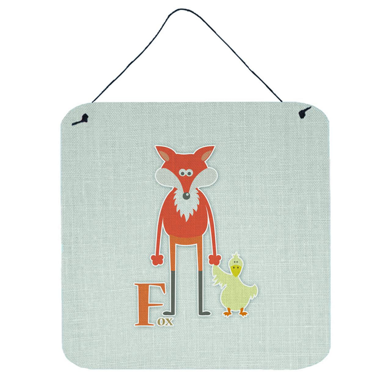 Alphabet F for Fox Wall or Door Hanging Prints