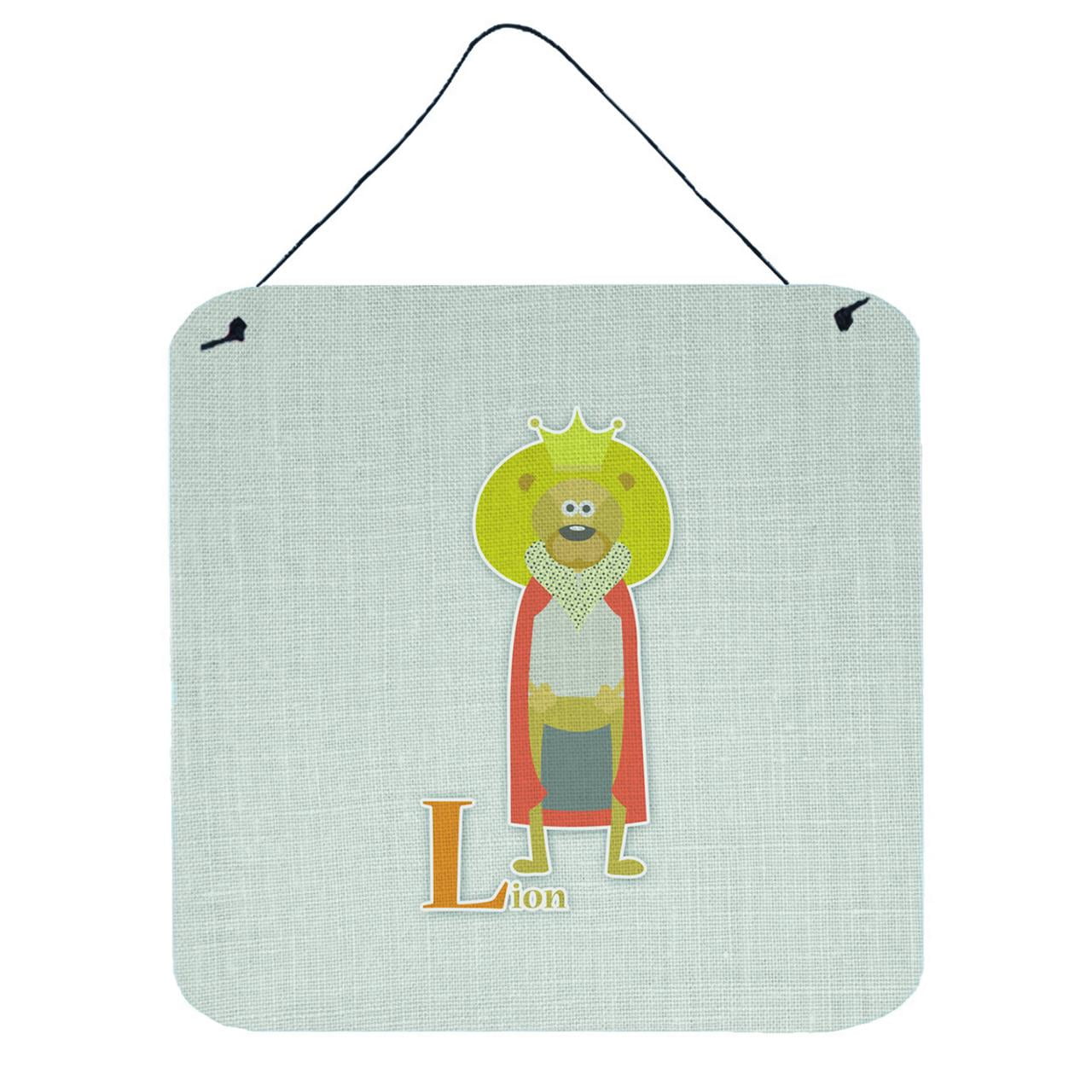 Alphabet L for Lion Wall or Door Hanging Prints