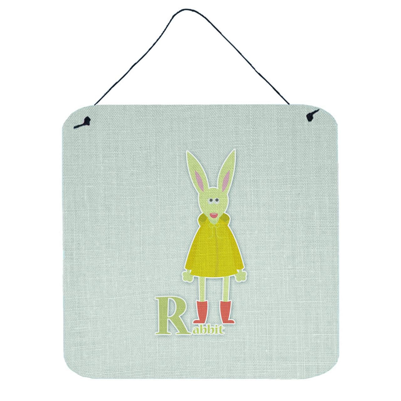 Alphabet R for Rabbit Wall or Door Hanging Prints