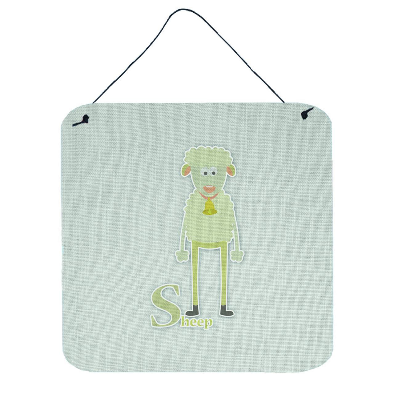 BB5744DS66 Alphabet S for Sheep Wall or Door Hanging Prints