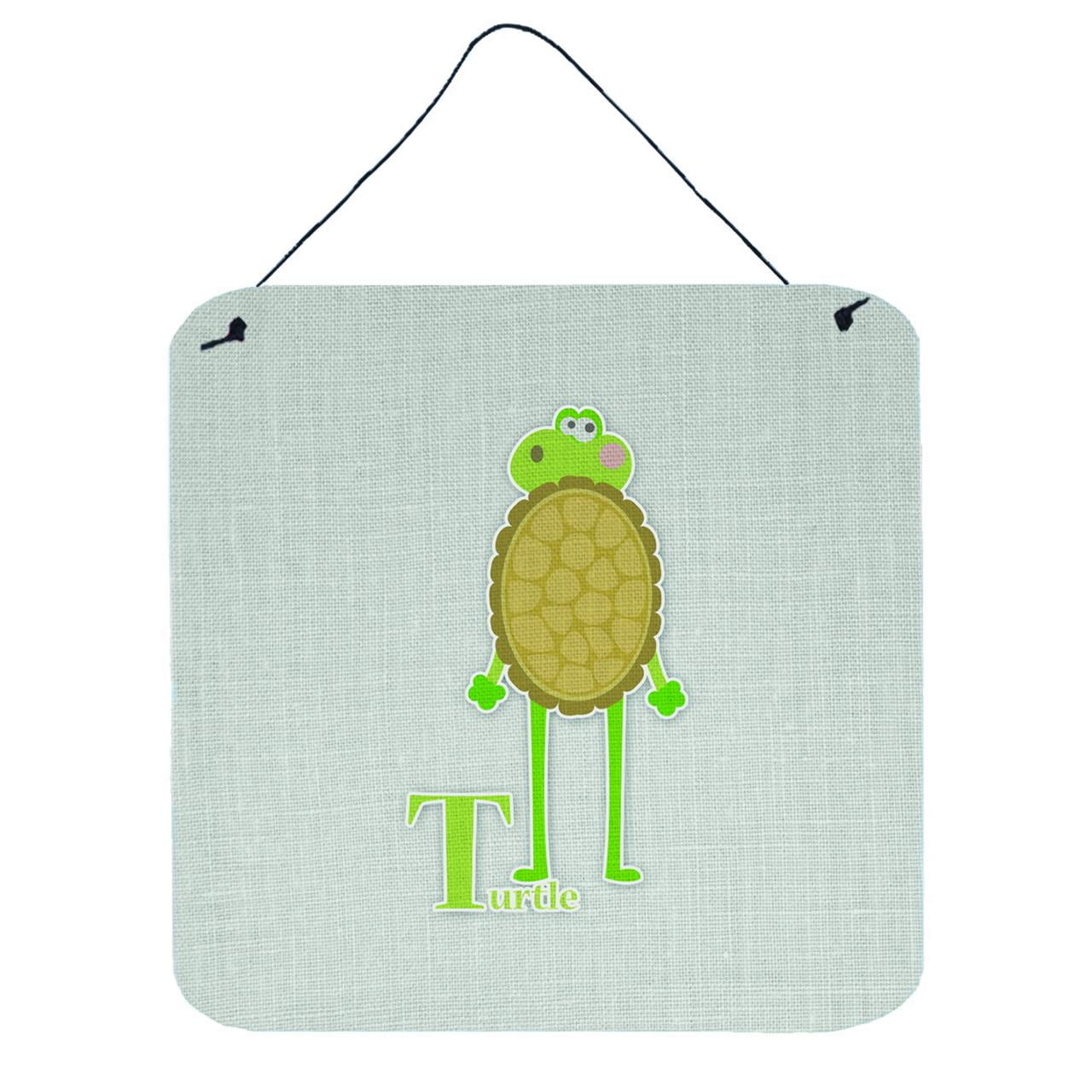BB5745DS66 Alphabet T for Turtle Wall or Door Hanging Prints