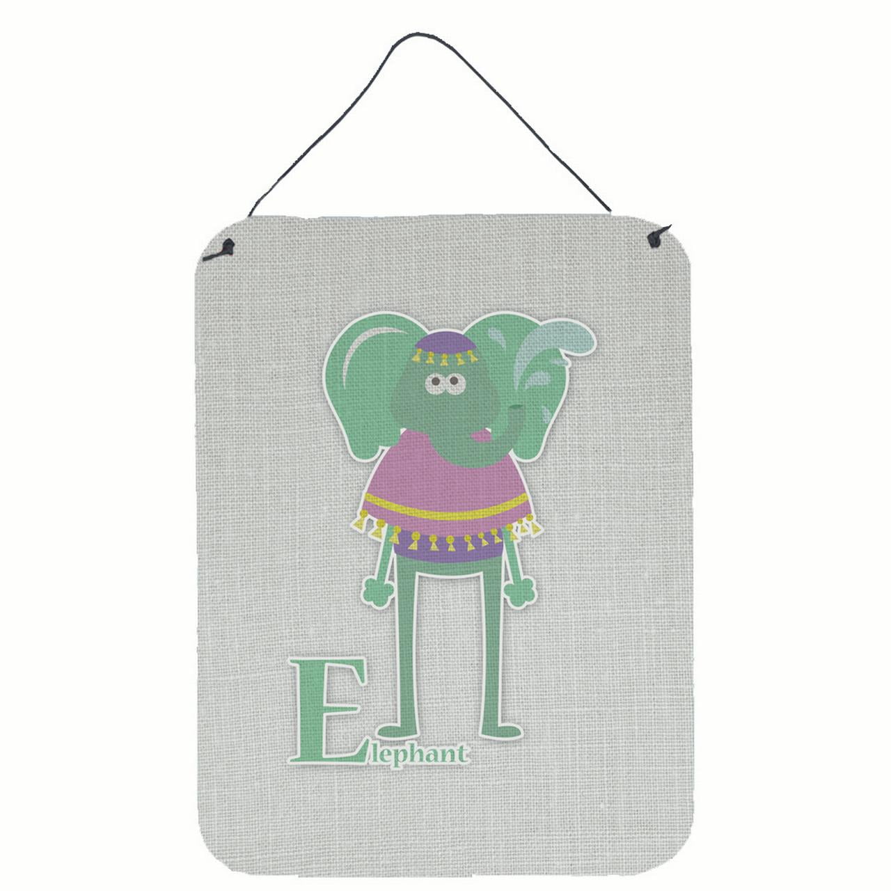 Alphabet E for Elephant Wall or Door Hanging Prints